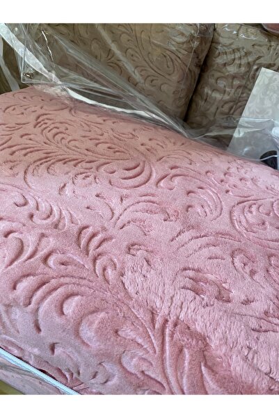 Sarar Pink Embossed Double Blanket