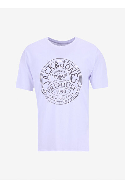 Jack & Jones Bisiklet Yaka Beyaz Erkek T-Shirt 12288083_JPRBLUZACK SS TEE FST