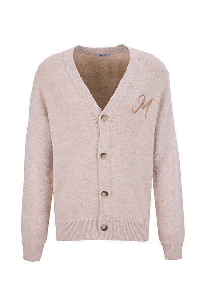 Mustang Düz Bej Erkek Hırka M5WM-HRK1569