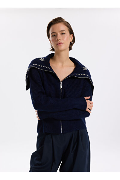 Fabrika Lacivert Kadın Hırka F5WL-HRK0300