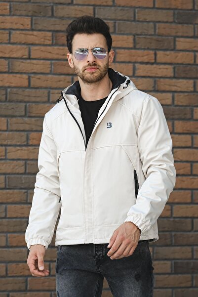 Oksit Jestad Su İtici Kapüşonlu Slim Fit Erkek Mont