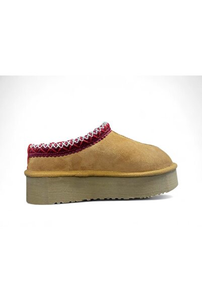 Bulldozer 260802 Suede Women's Slippers - Tan - 39