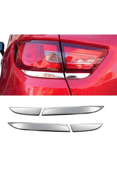 Genel Markalar Renault Clio 4 Hb 2012-2019 Arası Krom Stop Alt Çıtası 4 Parça...