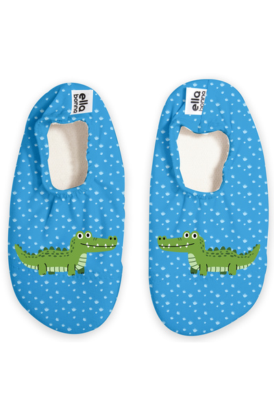 Ella Bonna Non-Slip Sole, Unisex Baby, Children's Sea Shoes, Pool Booties, Cute Crocodiles