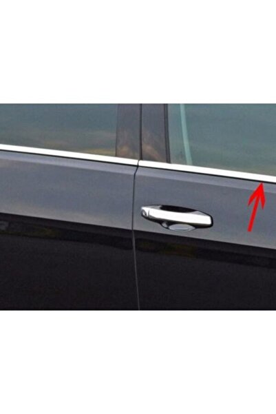 TRDENSA Vw Golf 7 2013-2014-2015-2016-2017-2018 Krom Cam Çıtası 4 Parça Pasla...