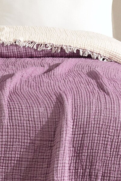 VAROL Single 5 Layer 100% Cotton Muslin Bedspread