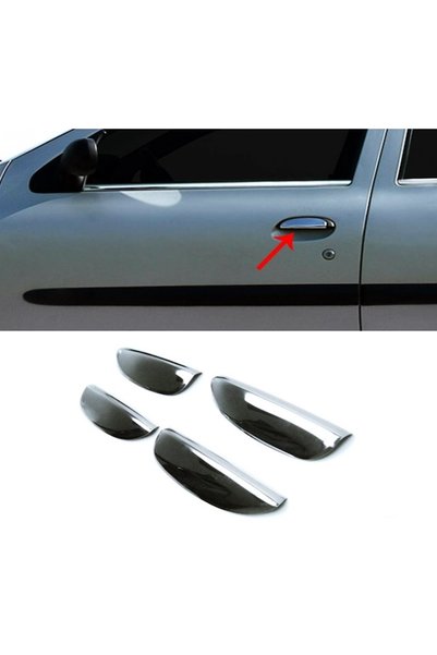 MYTUNİNG Renault Clio Krom Kapı Kolu 4 Kapı P.çelik 1998-2005 Arası
