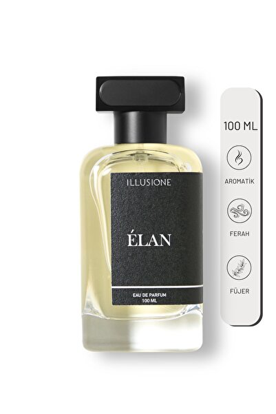 ILLUSIONE FRAGRANCE Élan Edp Erkek Parfüm 100ml | Aromatik-fresh-füjer | Limon, Sedir, Paçuli, Misk