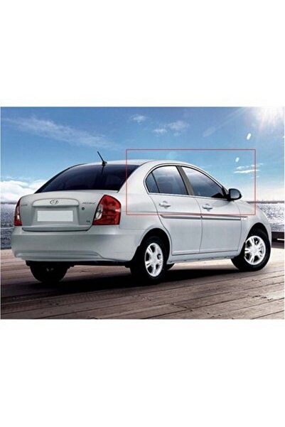TRDENSA Hyundai Era 2005-2011 Model Arası Krom Cam Çıtası 4 Parça Paslanmaz Ç...