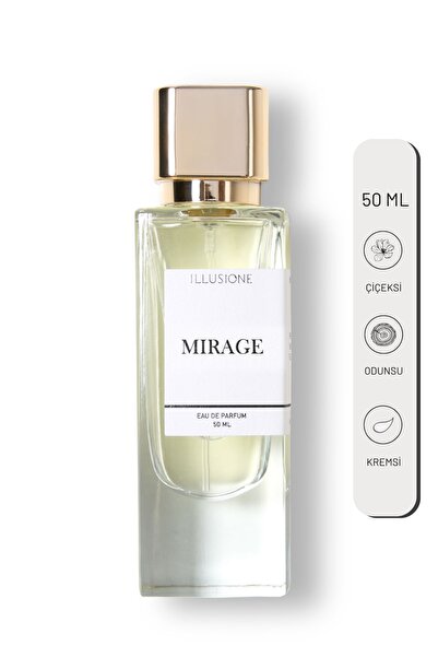 ILLUSIONE FRAGRANCE Mirage Edp Kadın Parfüm 50ml | Çiçeksi-odunsu-kremsi | Portakal Çiçeği, Sümbülteber, Vanilya, Misk