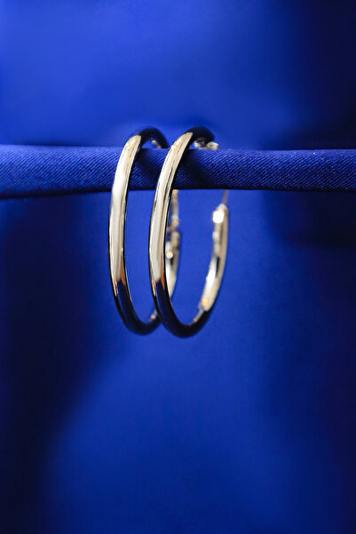 BEBİ BİJUTERİ أقراط دائرية دائرية متوسطة الحجم