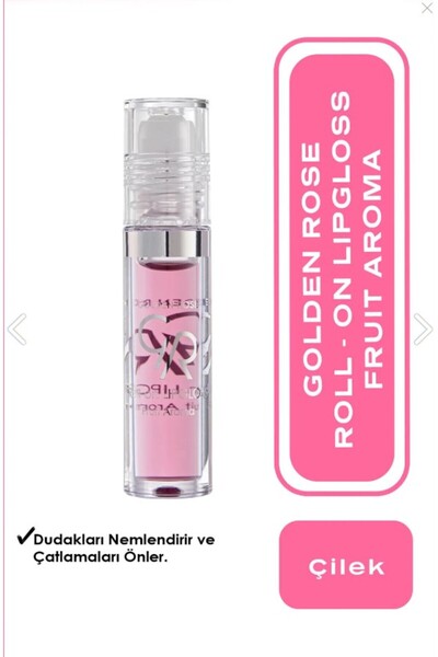 Golden Rose Meyveli Dudak Parlatıcısı - Roll On Lipgloss Çilek 8691190890520