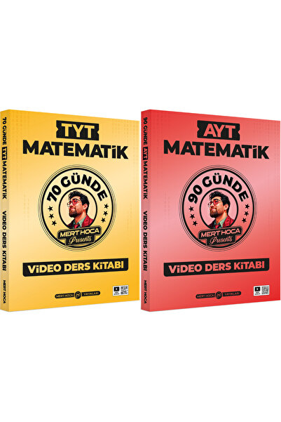 Mert Hoca Yayınları 2026 70 Günde TYT Matematik & 90 Günde AYT Matematik Video Ders Kitabı Seti Mert Hoca