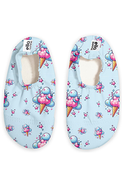 Ella Bonna Non-Slip Sole, Unisex Baby, Children's Sea Shoes, Pool Booties, Ice Cream