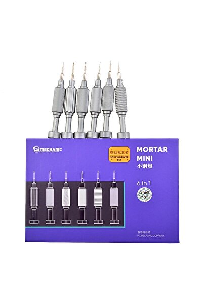 Genel Markalar Mortar Mini iShell Max S2 Çelik 6 Parça Tornavida Seti