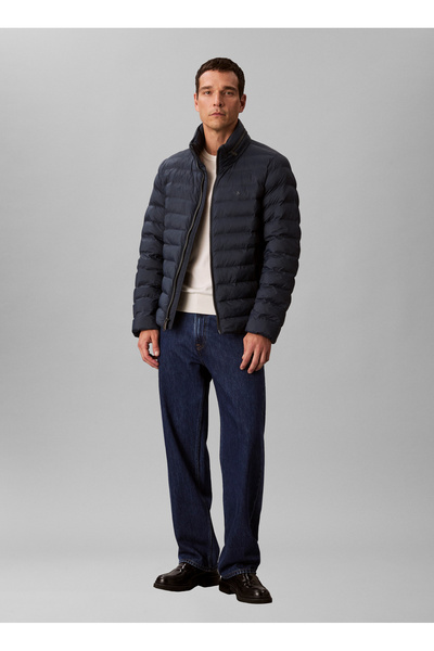 Calvin Klein Jeans Lacivert Erkek Mont LV04RC511GPPK LS NYLON LT WT HOODED
