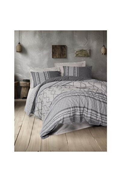 Cotton Box Toprak Double Duvet Cover Set Tonnia Mink