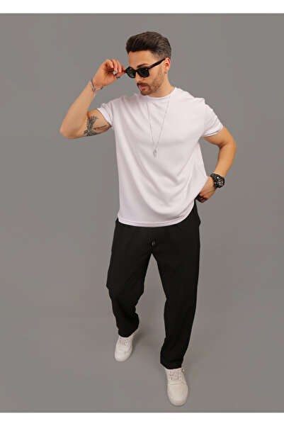 EydaMoon # yokgibi Φαρδύ αθλητικό παντελόνι με υφασμάτινο αλεξίπτωτο