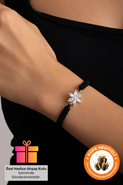 Lucente Jewellery 925 Ayar Hediye Kutulu Lotus Bileklik Gümüş Kaplama Beyaz A...