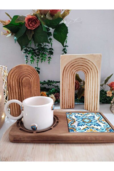 Redwood Otantik 2023 Ahşap Sunumlu Fincan Takımı