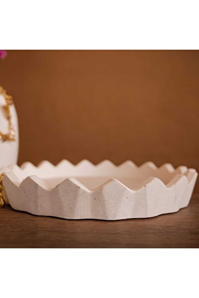 KARRA Σετ διακοσμητικών πιάτων με μοτίβο κρυστάλλου που πέφτει σε σταθερή τροχιά, με διάμετρο 15