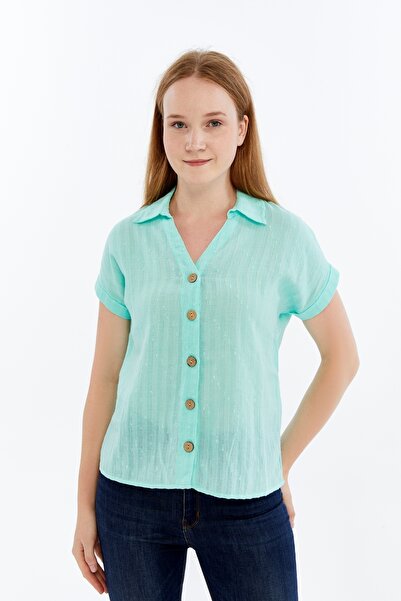 Maison La Femme Cămașă cu mânecă scurtă din in