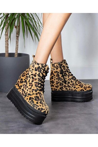 Modanizm Daichi Black Wedge Heeled Boots