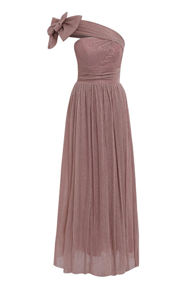 Keikei Pudra moonlight tek kol uzun elbise