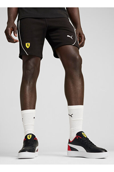 Puma 62705101 Ferrari Race Shorts B Siyah Lastikli Bel Regular Fit Düz Erkek Şort