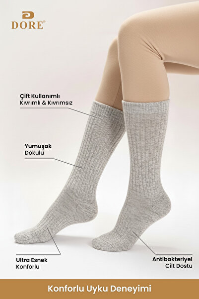 Dore Original Women's Soft Touch Premium Series Soft Textured Wool Corduroy Winter Sleeping Socks 1 Pair