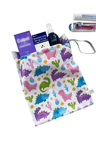 RUKİYE YAVUZ Pamuk Pazen حقيبة ملابس سباحة مبللة مقاس 26 × 32 سم، حقيبة ملابس...