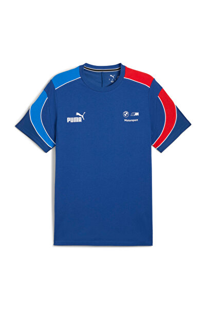 Puma 63251514 BMW MMS MT7+ TEE Pro Blue- Mavi Yuvarlak Yaka Regular Fit Düz Erkek T-Shirt