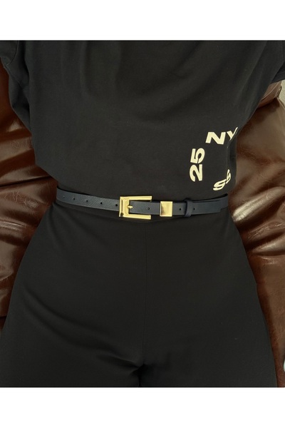 LİA KEMER Classic Team Buckle Gold Belt, Jacket Belt, Pants Belt, Casual Belt