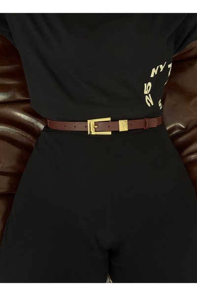 LİA KEMER Classic Team Buckle Gold Belt, Jacket Belt, Pants Belt, Casual Belt