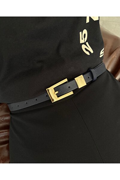 LİA KEMER Classic Team Buckle Gold Belt, Jacket Belt, Pants Belt, Casual Belt