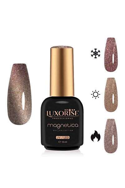 LUXORISE MAGNETICA Semi-Permanent Nail Polish - ThermoCharm, Siren Sunset 10ml