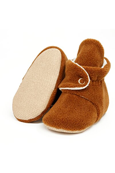 Ella Bonna Fleece Cotton Lined Non-Slip Sole Unisex Baby Kids House Slippers - Basic