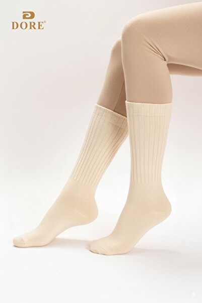 Dore Original Women's 3 Pairs Soft Touch Premium Series Soft Textured Wool Corduroy Winter Sleeping Socks