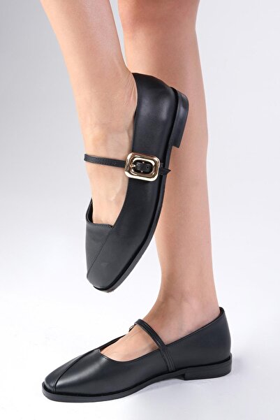 Mio Gusto Dámské balerínky Juliet Black Side Buckle