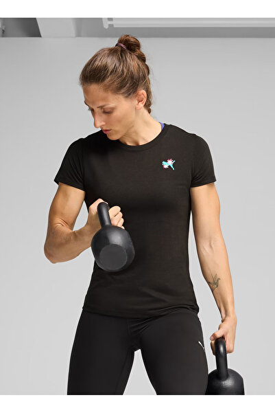 Puma 52655917 GRAPHICS TRAIN CONCEPT TEE Siyah Yuvarlak Yaka Regular Fit Düz ...