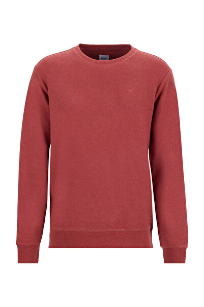 Mustang Bisiklet Yaka Kiremit Erkek Sweatshırt M4WM-SWT-1559