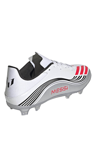 adidas JP7446 F50 MESSI LEAGUE FG/MG Beyaz - Gümüş Erkek Futbol Ayakkabısı