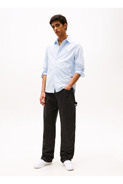 Tommy Jeans Normal Bel Normal Siyah Erkek Chino Pantolon DM0DM21703BDS TJM JAIMIE CARPENTER