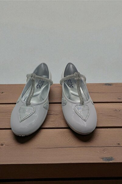 ForYou4 Girl's Black Glitter Orthopedic Sole Stone Ballerina Casual Shoes