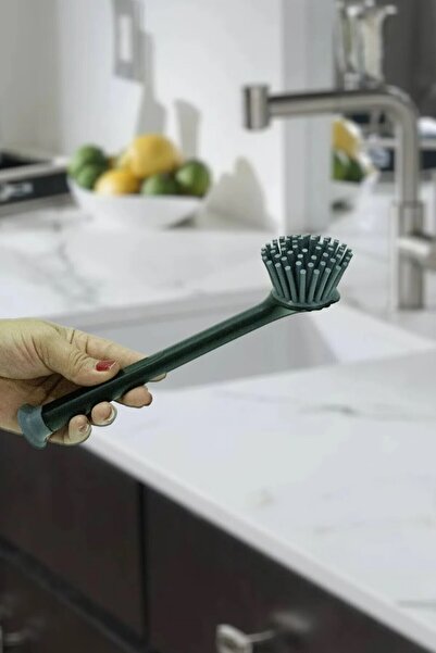 GenelTedarik فرشاة تنظيف المطبخ والحمام من السيليكون مع ممص لتنظيف حوض غسيل ا...