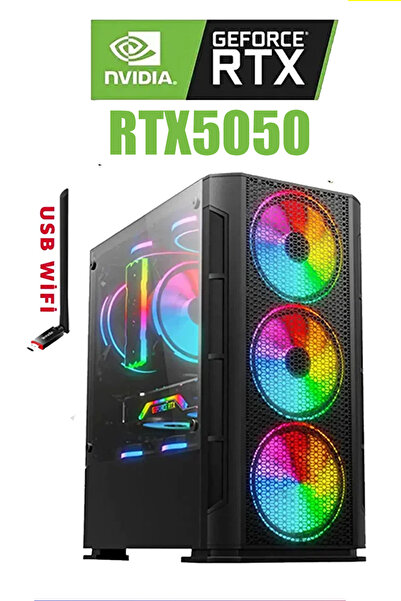 Dmc N325 Windows 11 RYZEN 7 5700 32GB RAM 1TB M.2,8GB RTX5050 Oyuncu Masaüstü Bilgisayarı