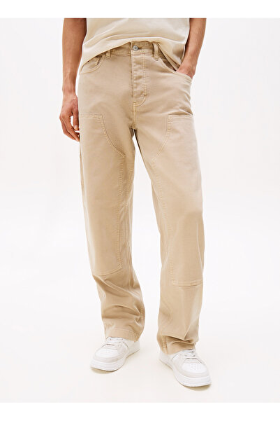 Tommy Jeans Normal Bel Normal Camel Erkek Chino Pantolon DM0DM21703RBV TJM JAIMIE CARPENTER
