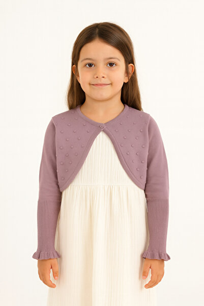 Minora Triko Ponponlu Bolero 3-6 Yaş Li?la