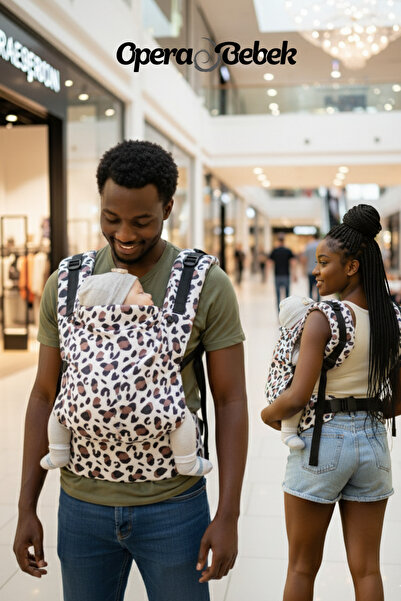 Molmini PREMİUM SERİSİ Leopar Kanguru Bebek Taşıyıcı (6-15 kg 2-18 Ay)