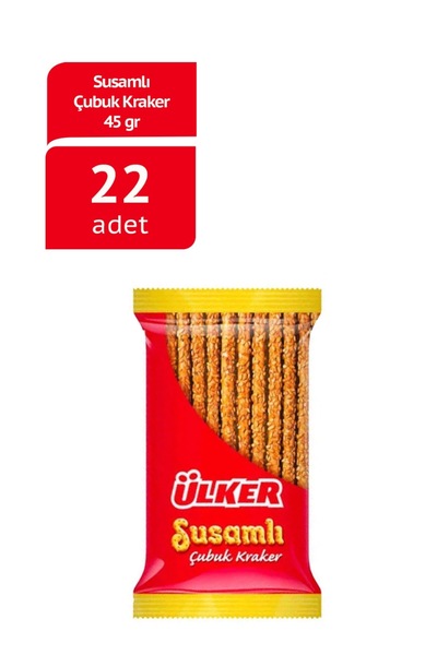 Ülker Susamlı Çubuk Kraker - 80 gram - 22 Adet